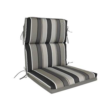 Grey and white outlet chair cushions